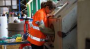 Sandstrahlen ist spannend Sina